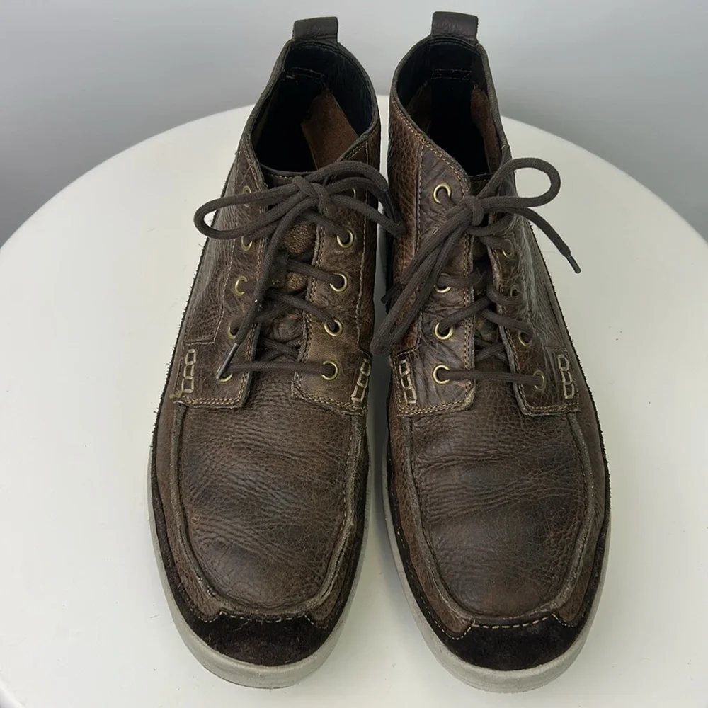 Men's Cole Haan X Nike Air Brown Leather Chukka Boots Size 13.5M
